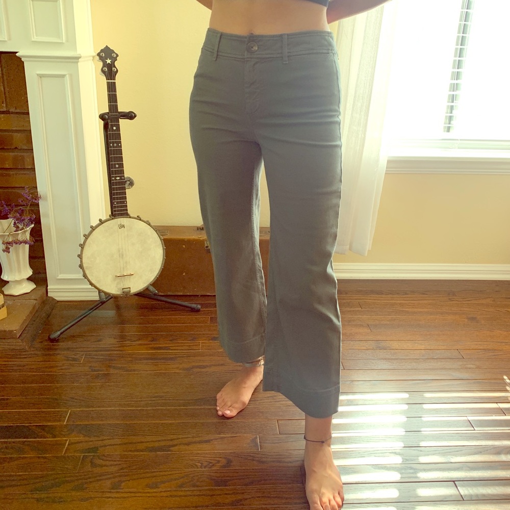 Loft —Wide leg, cropped pants